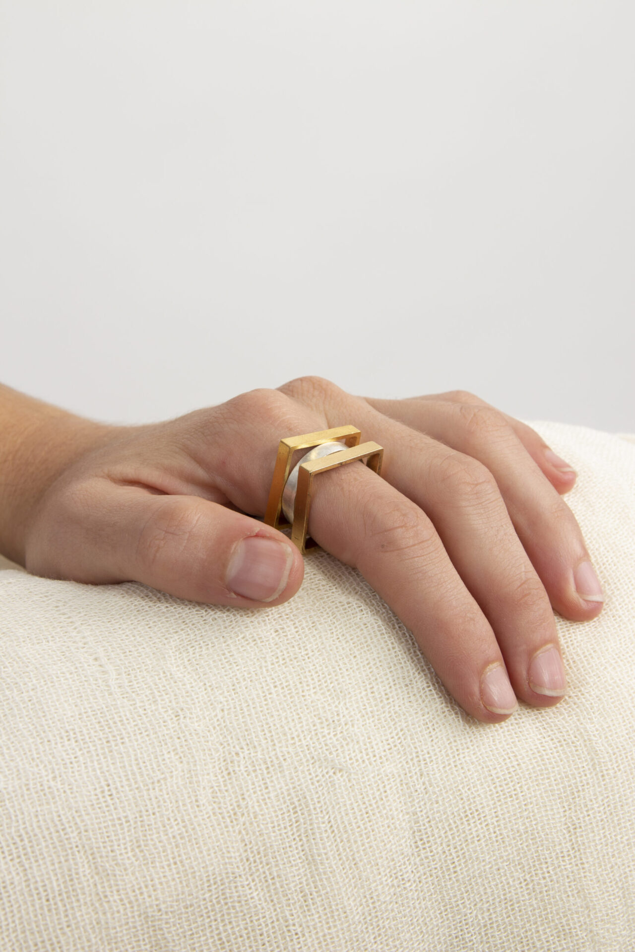 Self Designed Handmade Modular Ring.