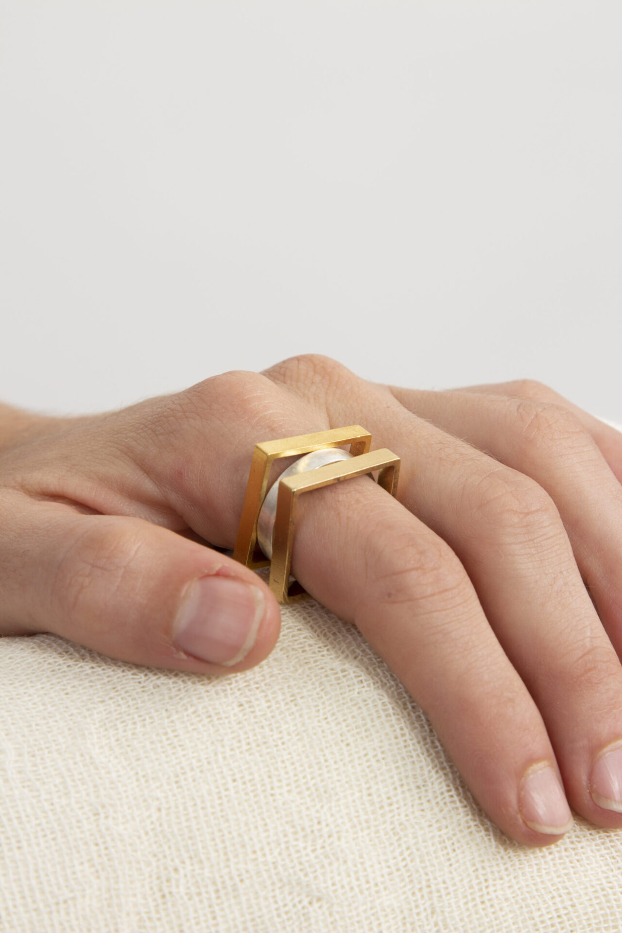 Self Designed Handmade Modular Ring.