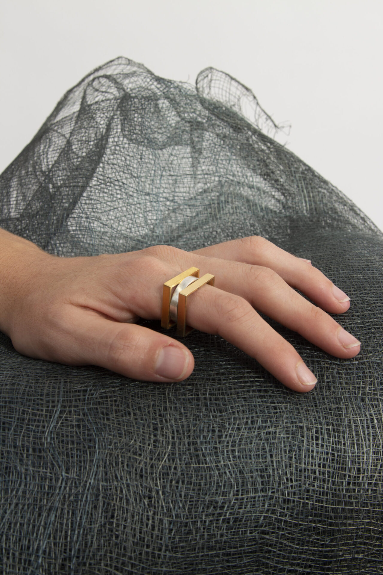 Self Designed Handmade Modular Ring.