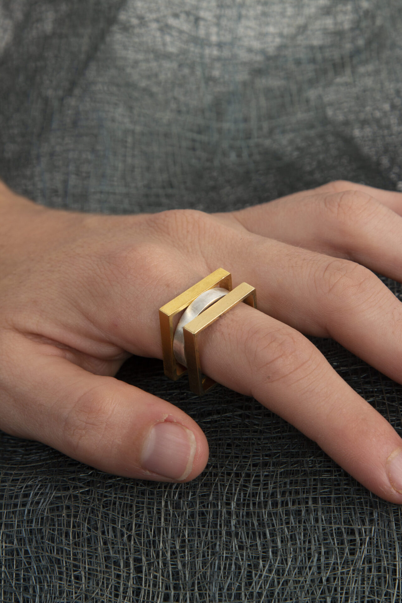 Self Designed Handmade Modular Ring.