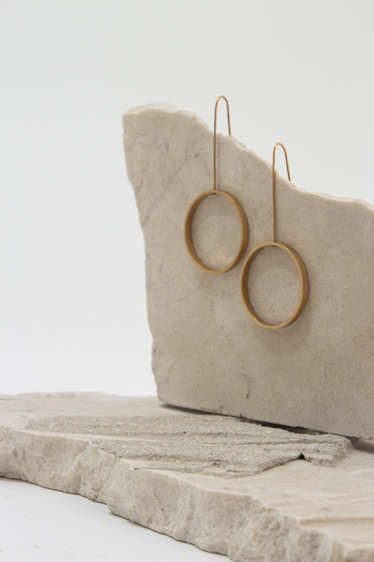 Handmade Silver-Plated Hoop Earrings