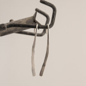 Thin Gold-Plated Lightning Earrings